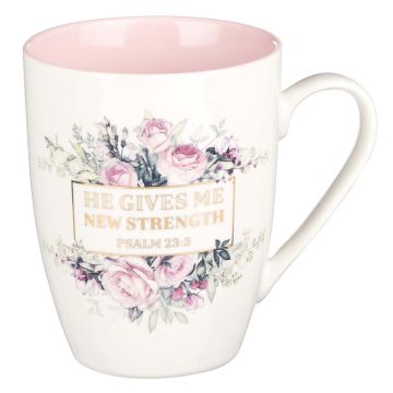 Kubek ceramiczny - New Strength Psalm 23,3