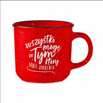 Kubek vintage - Wszystko mogę