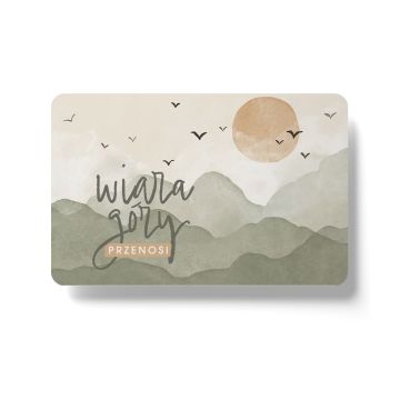 Magnes na lodówkę - Wiara góry przenosi słońce