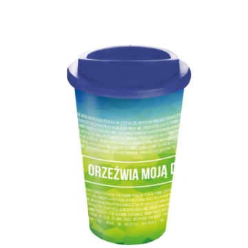 Kubek termiczny - Orzeźwia moją duszę - niebieski
