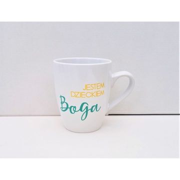 Kubek ceramiczny- Jestem dzieckiem Boga - chłopiec