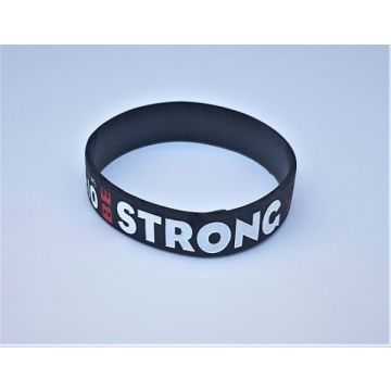 Opaska silikonowa - Be Strong in the Lord