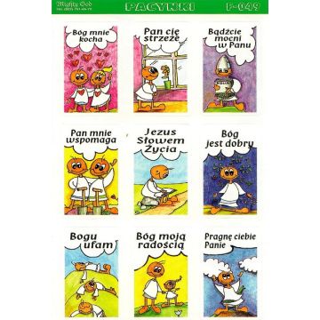 Naklejki mini zestaw - Bóg mnie kocha