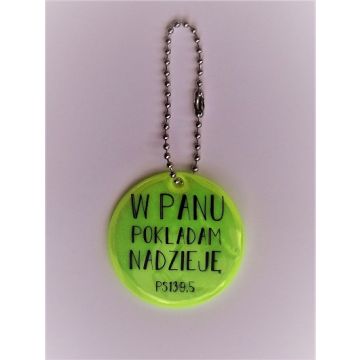 Brelok odblaskowy - W Panu pokładam nadzieję