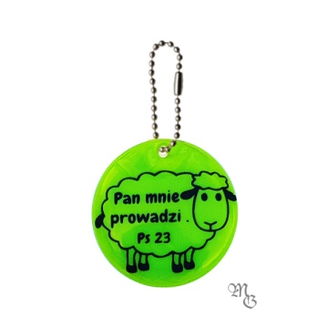 Brelok odblaskowy - Pan mnie prowadzi