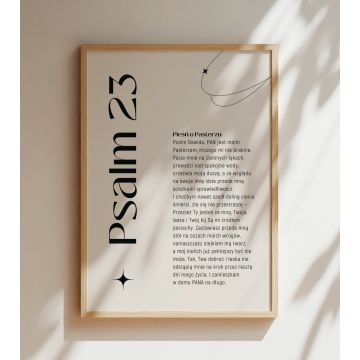 Plakat  - A3 - Psalm 23 - tekst