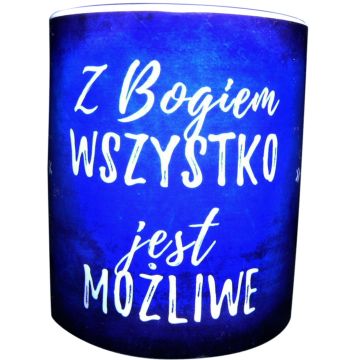 Kubek ceramiczny - Z Bogiem wszystko jest możliwe