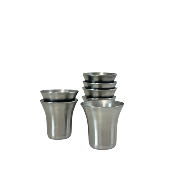 Kieliszki metalowe na wino - 10 szt.