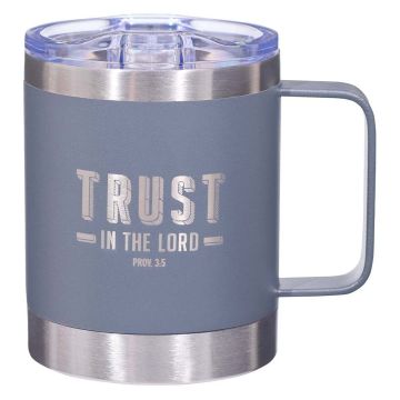 Metalowy kubek - Trust the LORD Cool Gray