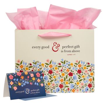 Torba prezentowa - Every Good &amp; Perfect Gift Peach
