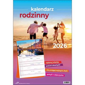 Kalendarz 2026 - Kalendarz rodzinny DUŻY