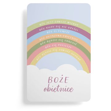 Magnes na lodówkę - Boże obietnice - tęcza