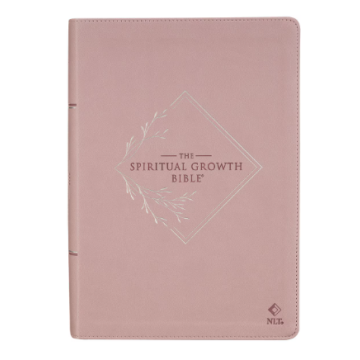 Dusty Mauve Faux Leather Spiritual Growth Bible