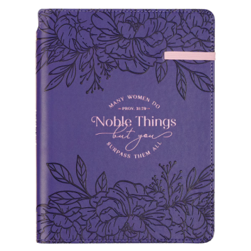 Notatnik na zamek - Strength and Dignity Purple
