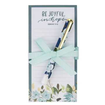 Notes z magnesem z długopisem - Joyful