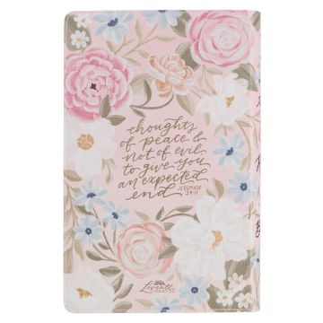 KJV Bible - Pink Floral Faux Leather Giant Print