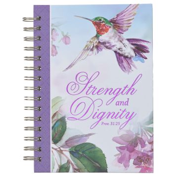 Notatnik na spirali - Strength Purple Hummingbird