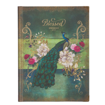 Notatnik - twarda oprawa - Blessed Blue Peacock