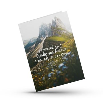 A Kartka składana - Przerzuć swą troskę - góry