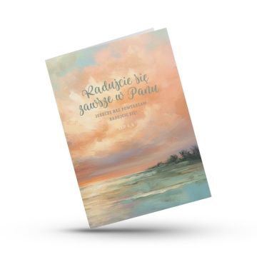 A Kartka składana - Radujcie się - pastele