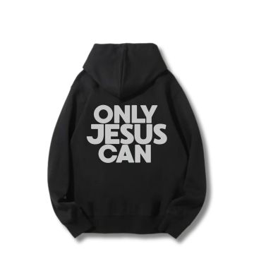 Bluza z kapturem Oversize - ONLY JESUS CAN - XL