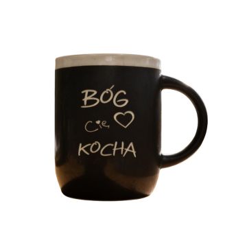 Kubek Promise - rant -  Bóg Cię kocha - czarny