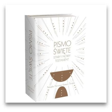 Biblia poznańska mała  biała /pamiatka komunii