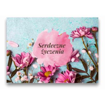 Karnet - Serdeczne życzenia