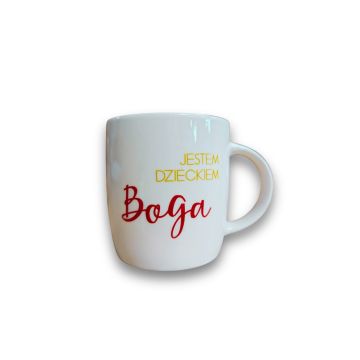 Kubek ceramiczny- Jestem dzieckiem Boga- dziewczyn
