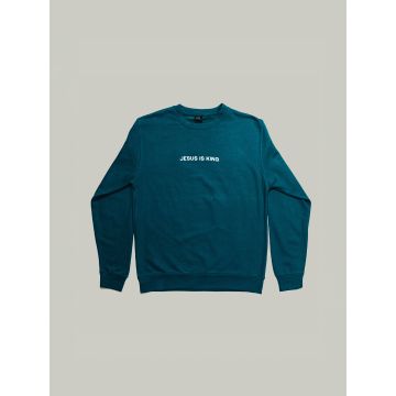 OUTLET - Bluza - Jesus is King - ZIELONY - 2XL