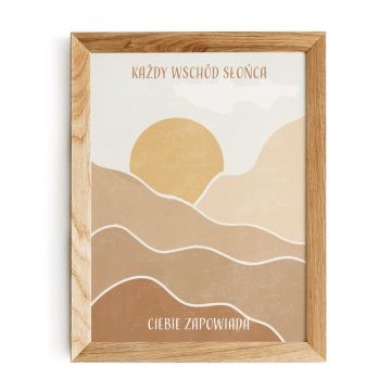 Plakat A4 - Każdy wschód słońca