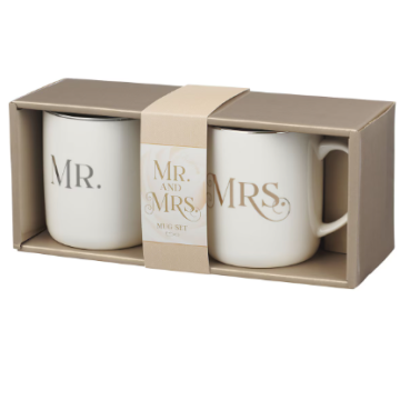 Zestaw kubków - Mr. &amp; Mrs.