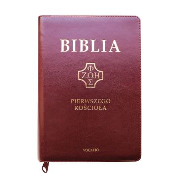 Biblia Pierwszego Kościoła - PU burgund zamek wyc