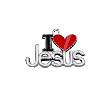 Brelok metalowy - I love Jesus
