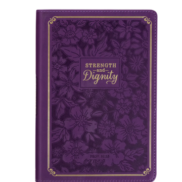Notatnik na zamek - Strength and Dignity Purple